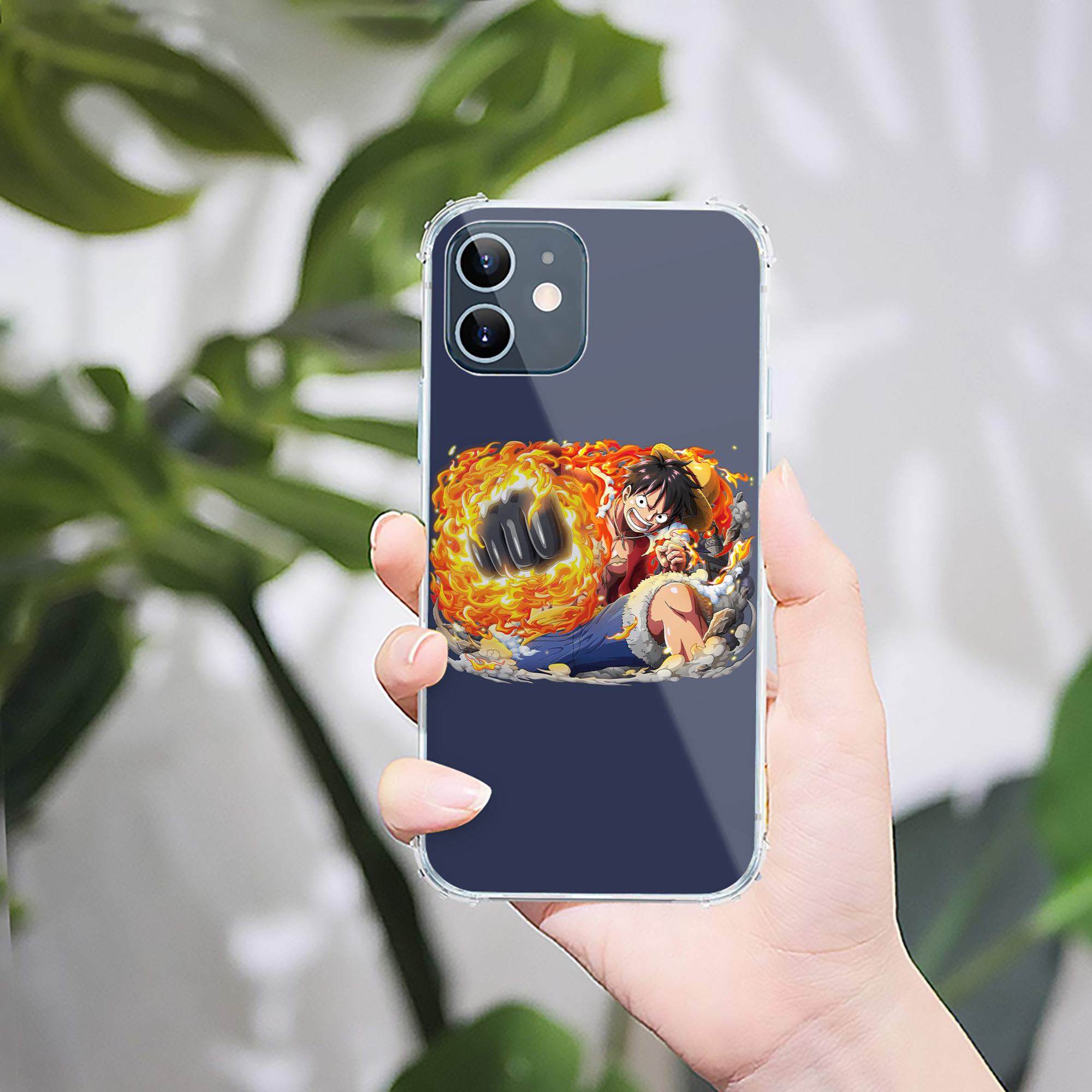 （画像用） ワンピース モンキー・D・ルフィ ONE PIECE Monkey D. Luffy 【iPhone 12シリーズ対応】透明スマホケース（クリアソフトケース）